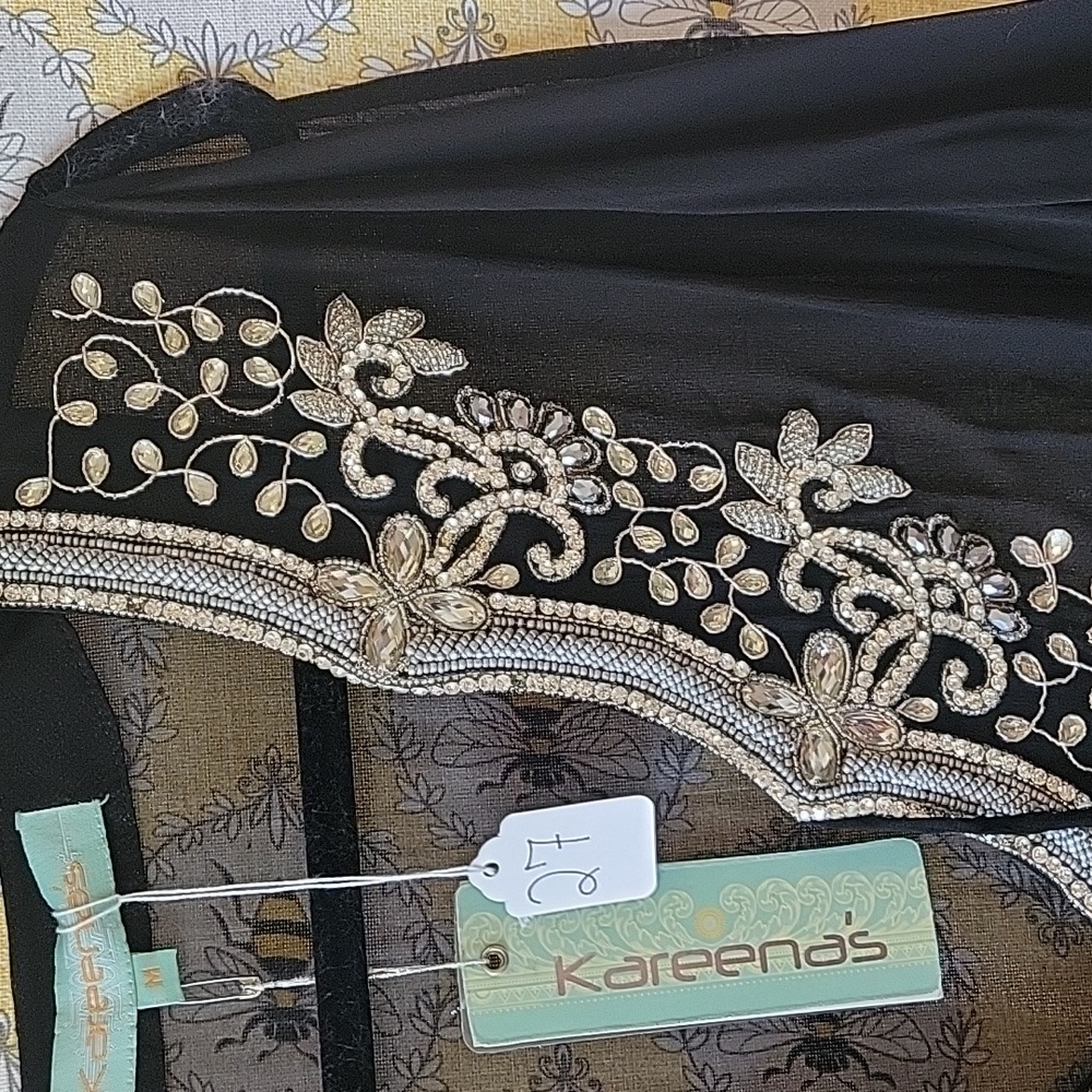 NWT, Kareenas, swim cover-up, Medium, Black - Picture 8 of 14